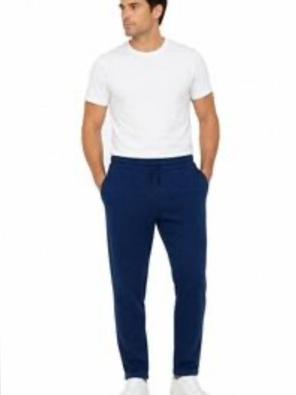 01.ALGO Clubhouse Fleece Open Bottom Sweatpant Navy Medium NWT